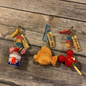 Tokyo Disney snack food phone charms keychains